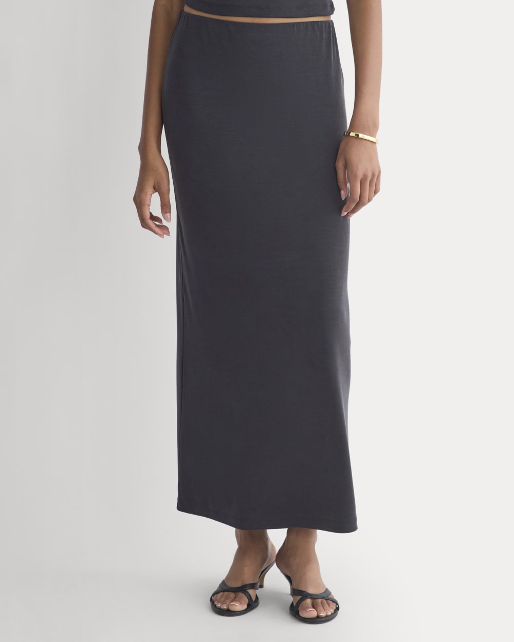 Maxi Skirt in Butterknit | Black