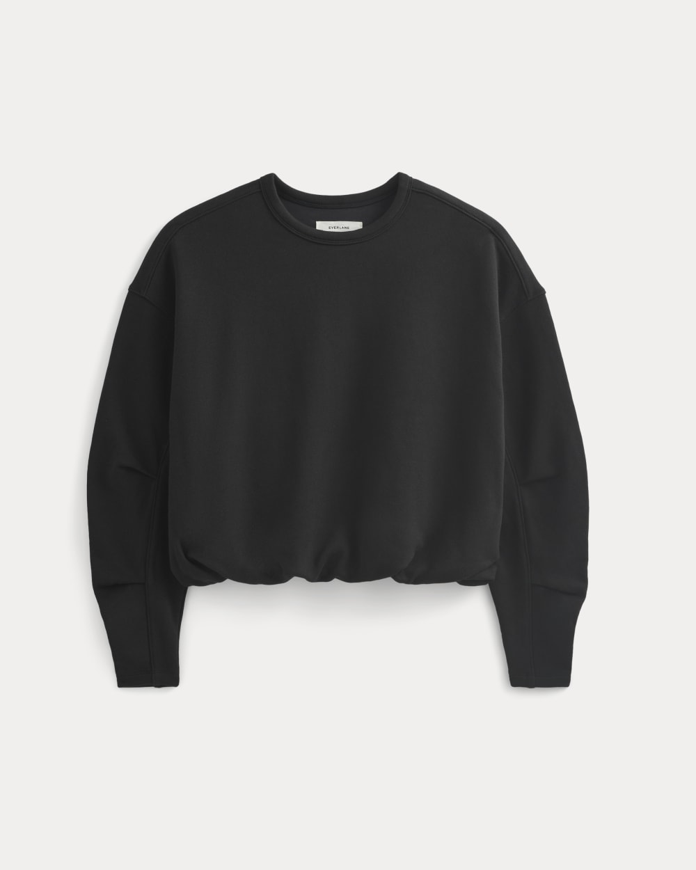 Lightweight Terry Bubble Sweatshirt | Black