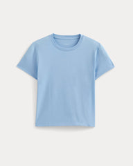 The Box-Cut Tee in Essential Cotton | Open Air Blue | No Pocket