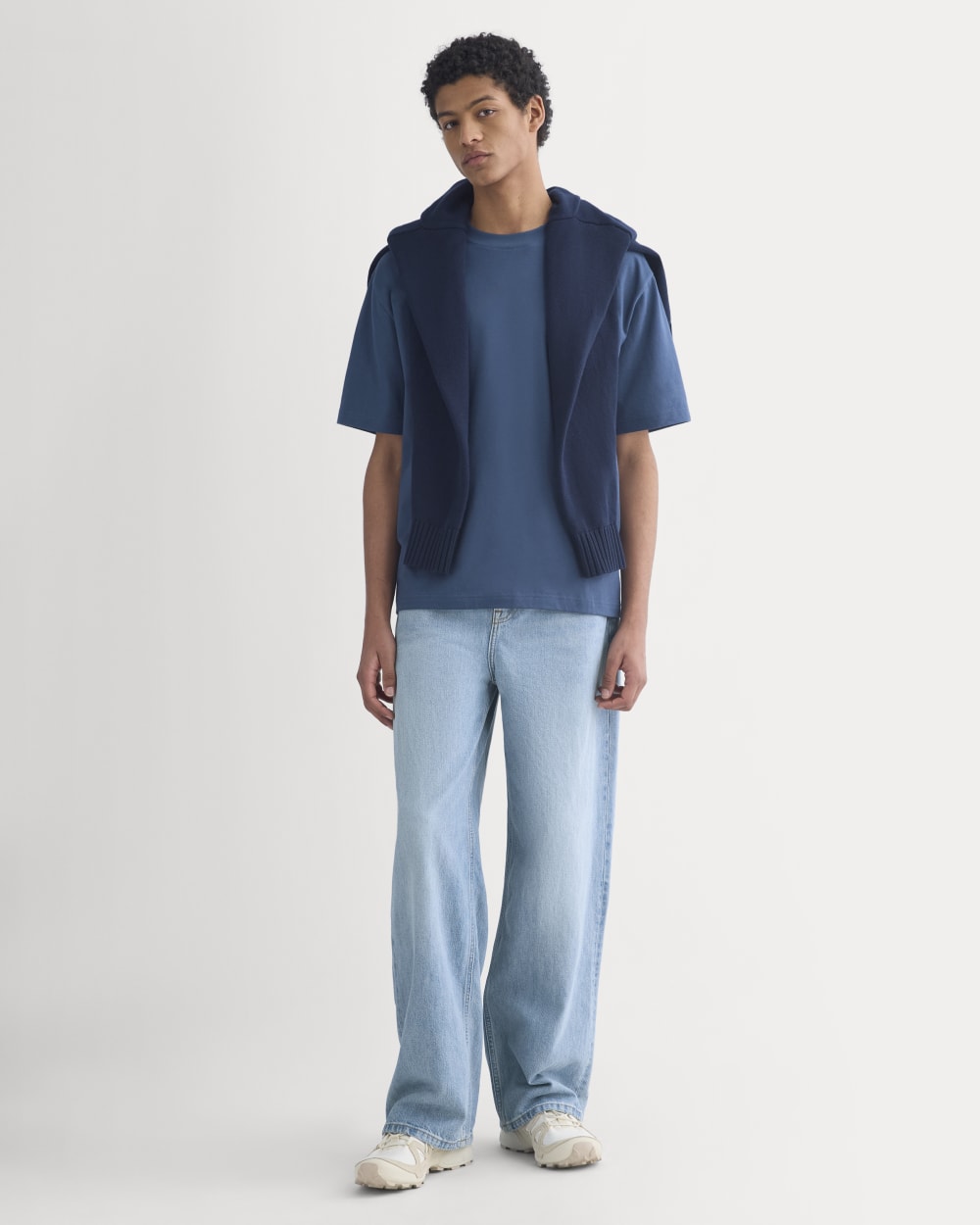 Archive Relaxed-Fit Cotton Crew | Midnight Navy