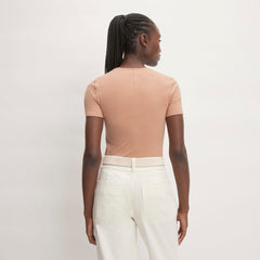 The Supima® Form Crew Neck Tee | Blush Pink