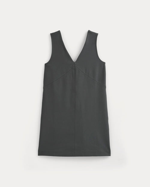 Ponte V-Neck Mini Dress | Graphite
