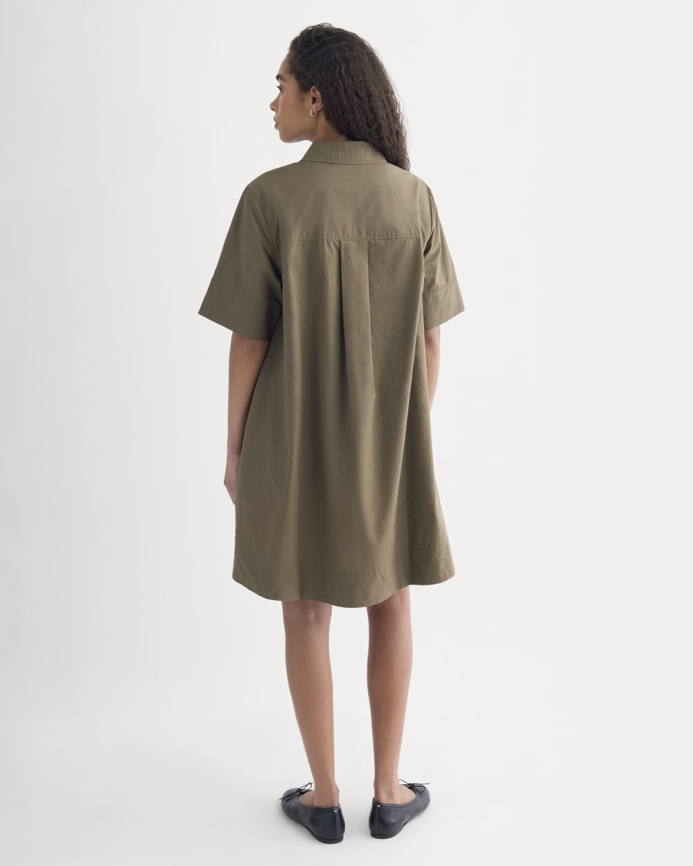 Popover Mini Shirtrdress in Ultrasoft Cotton | Beech