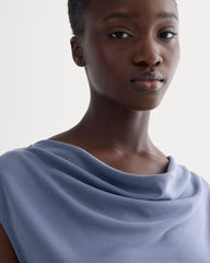 The Draped Top in Butterknit | Blue Dusk