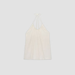 The Rib Soft Knit Halter Top | Bone