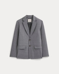 Tropical Wool Blazer | Heathered Grey