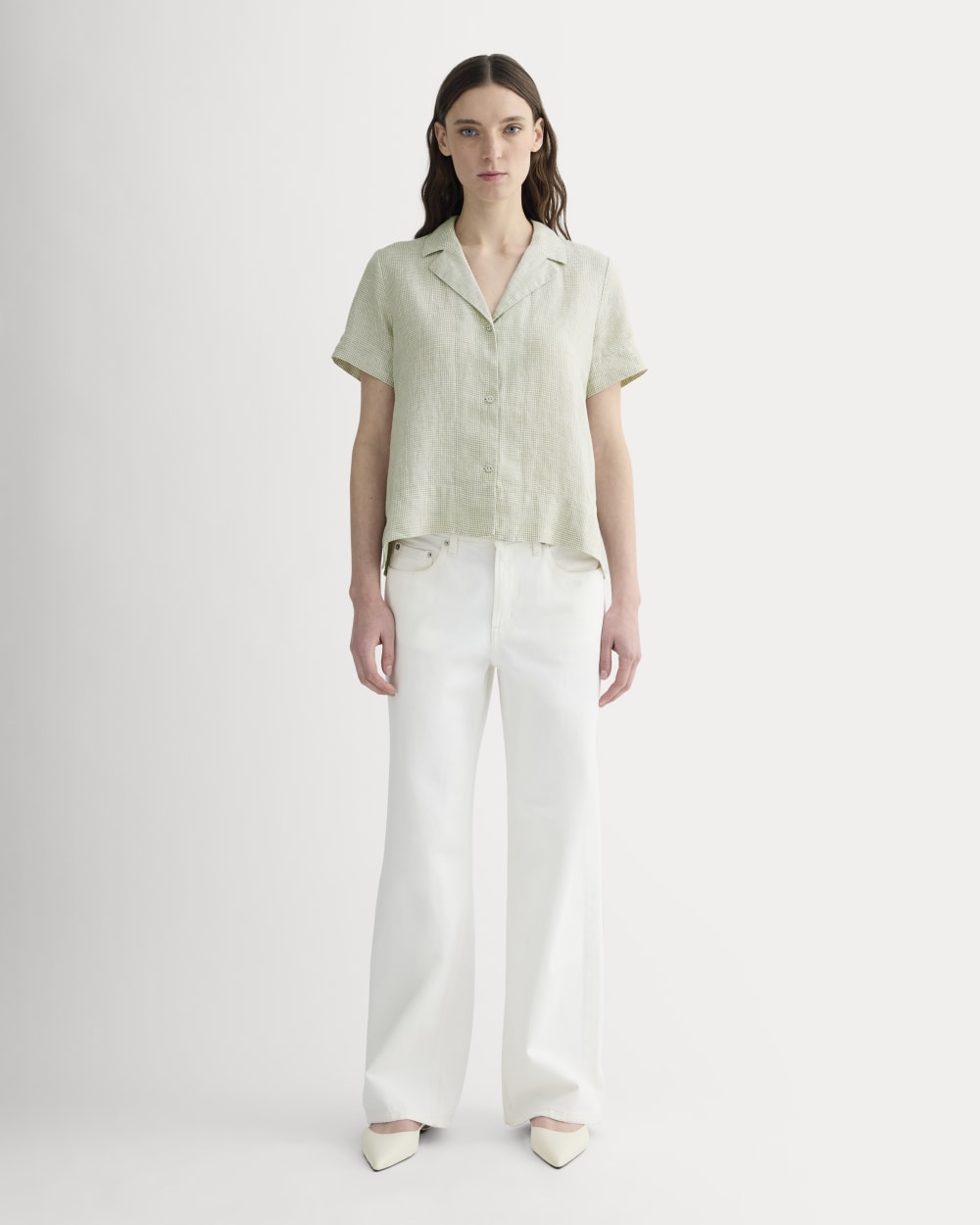 The Notch Shirt in Linen | Elm Gingham