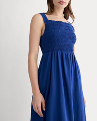 The Gauze Smock Dress | Mazarine Blue