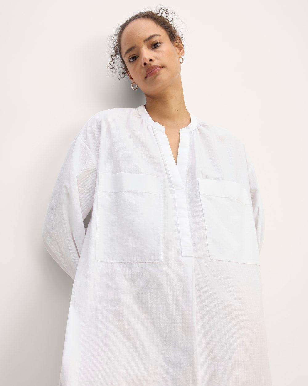 The Gauze Caftan Dress | White