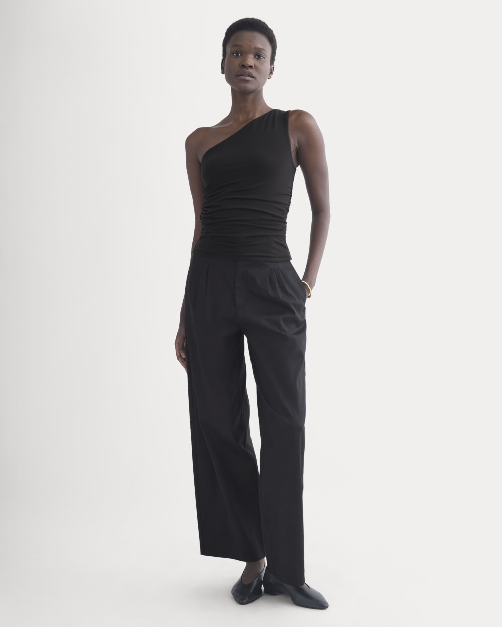 One-Shoulder Top | Black