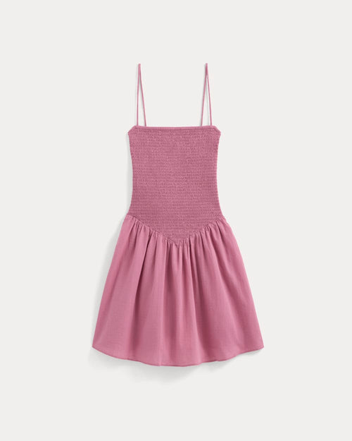 Gauze Smocked Mini Dress | Heather Rose