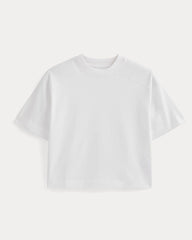 Oversized Seamed Tee | White