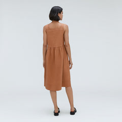 The Seersucker Midi Dress | Tawny Brown