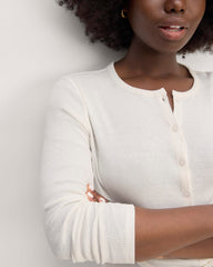 The Vintage Rib Cardigan | Bone