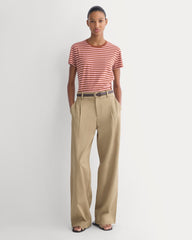 The Box-Cut Tee in Essential Cotton | Toffee/Pink | No Pocket