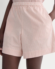 The Seersucker Pull-On Short | Soft Orange