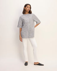 The Supima® Cotton Tunic | Optic White / Black