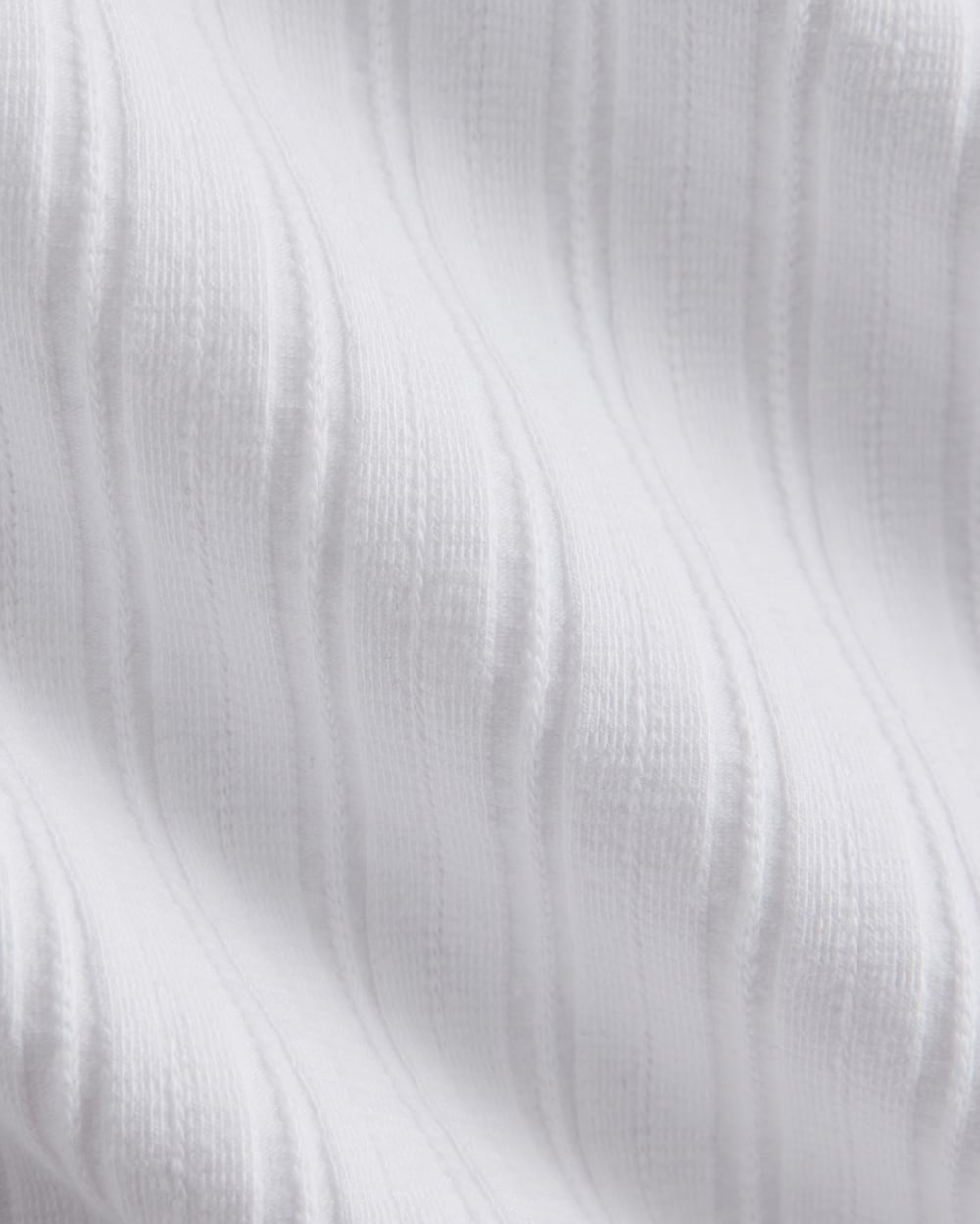 V-Neck Tank in Pointelle | White