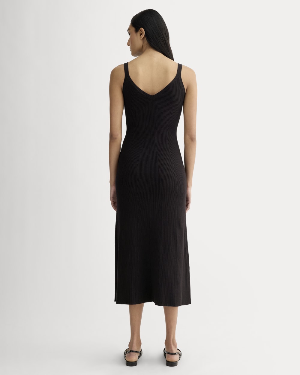 The Fine Knit Cami Dress | Black
