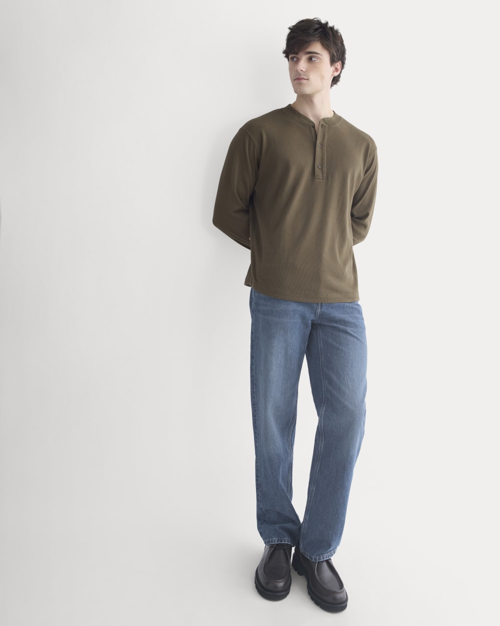 Vintage Rib Henley | Beech
