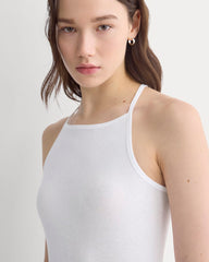 Tissue Narrow Racerback Tank | White