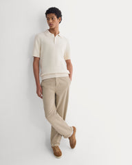 Seed Stitch Polo | Birch