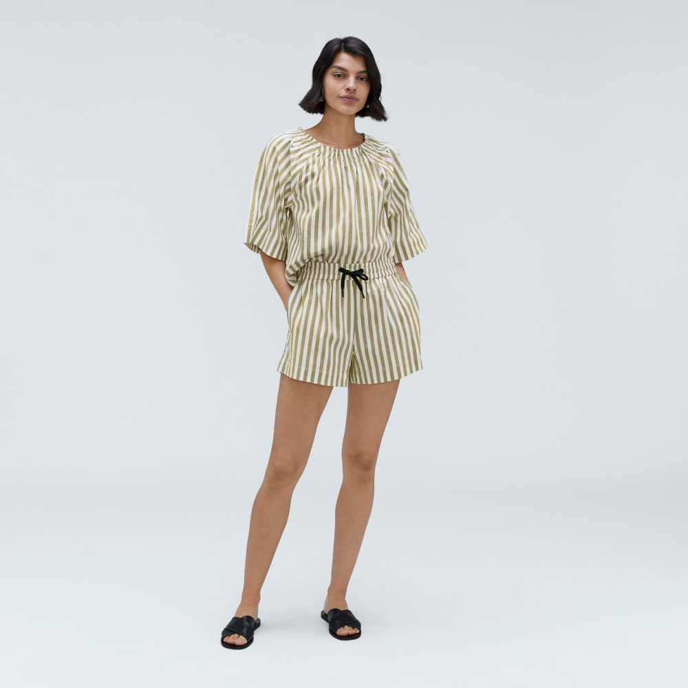 The Seersucker Boxer Short | Nutria / Off-White