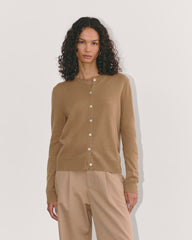 The Classic Cardigan in Cashmere | Tiger's Eye