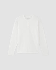 The Slub Long-Sleeve Henley | White