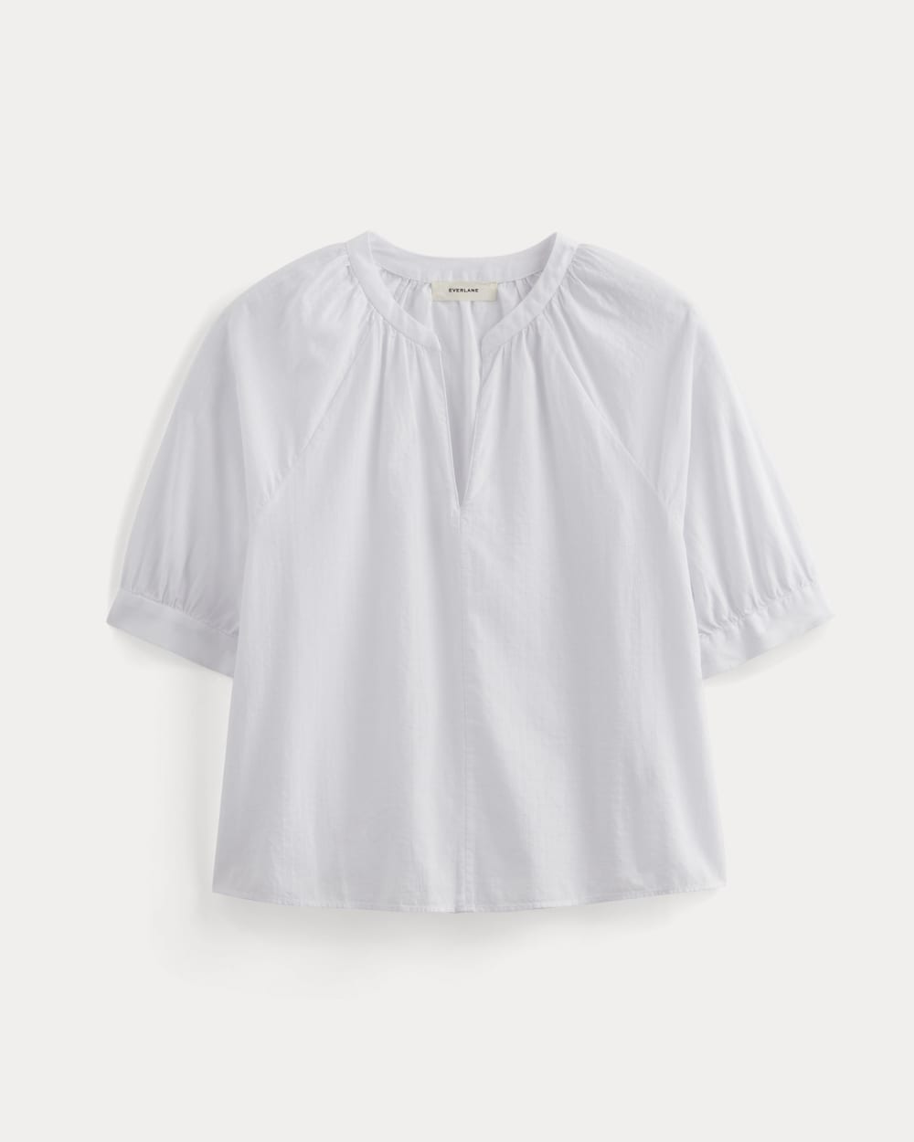 The Gauze Gathered Top | White