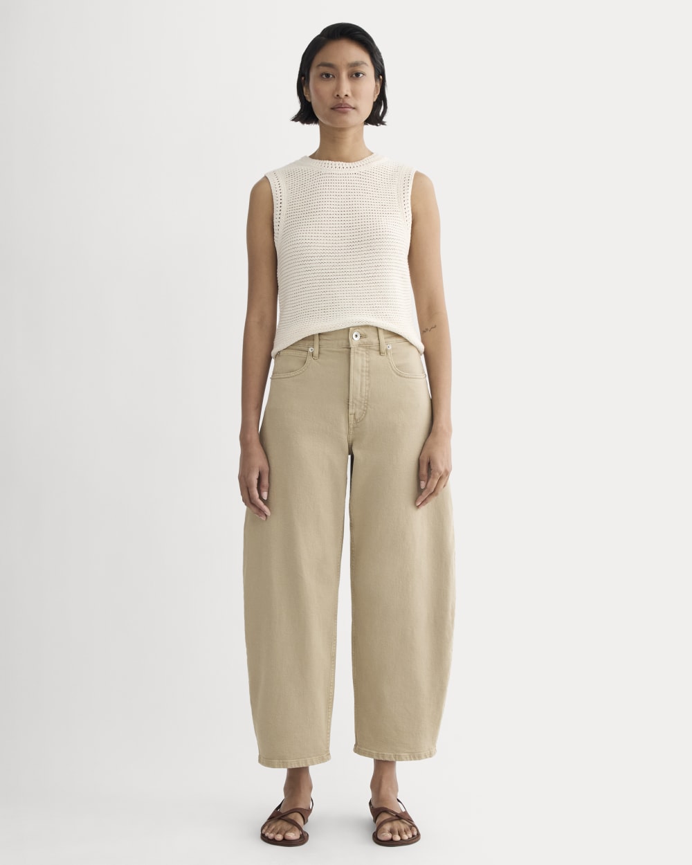 The Way-High® Curve Jean | Garment-Dyed Tan | 27" Inseam