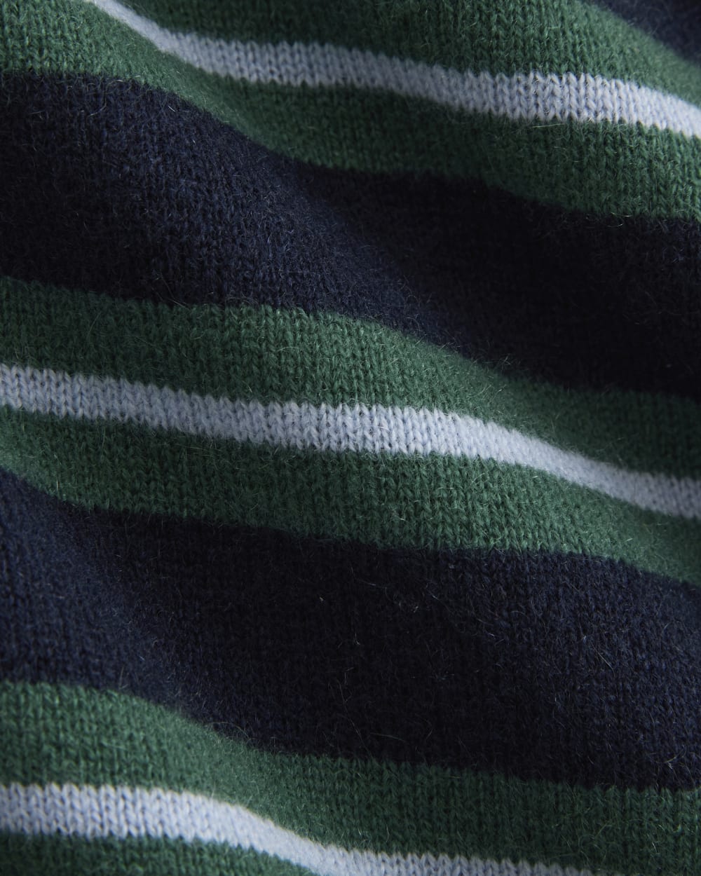 Cashmere Slim Crew Sweater | Hunter Green/Open Air Blue
