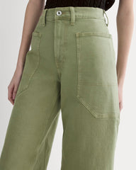 The Way-High® Gardener Cropped Jean | Oil Green