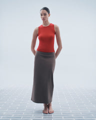 The Dream Maxi Skirt | Deep Taupe