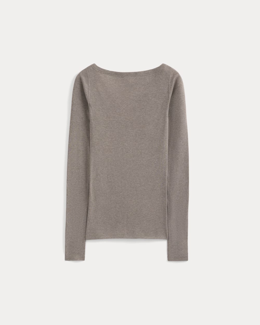 Tissue Boatneck Top | Heathered Chocolate Chip