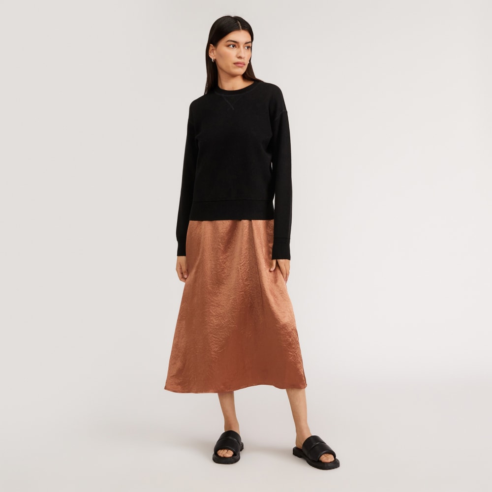 The Cotton-Merino Sweatshirt | Black