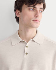Ultrasoft Polo Sweater | Heathered Oat