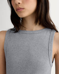 The Selfie Tank Dress | Mid Heather Grey