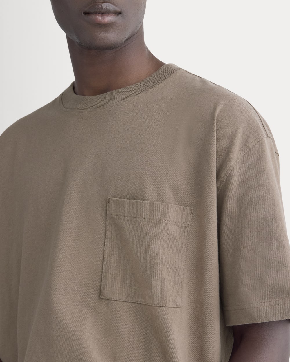 Oversized Midweight Tee | Deep Taupe