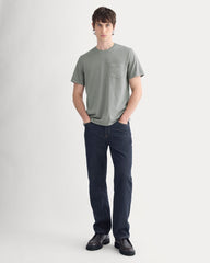 The Essential Organic Garment-Dyed Crew | Agave Green