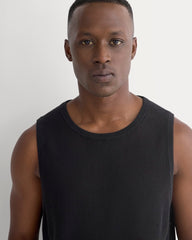 Textured Knit Tank | Black