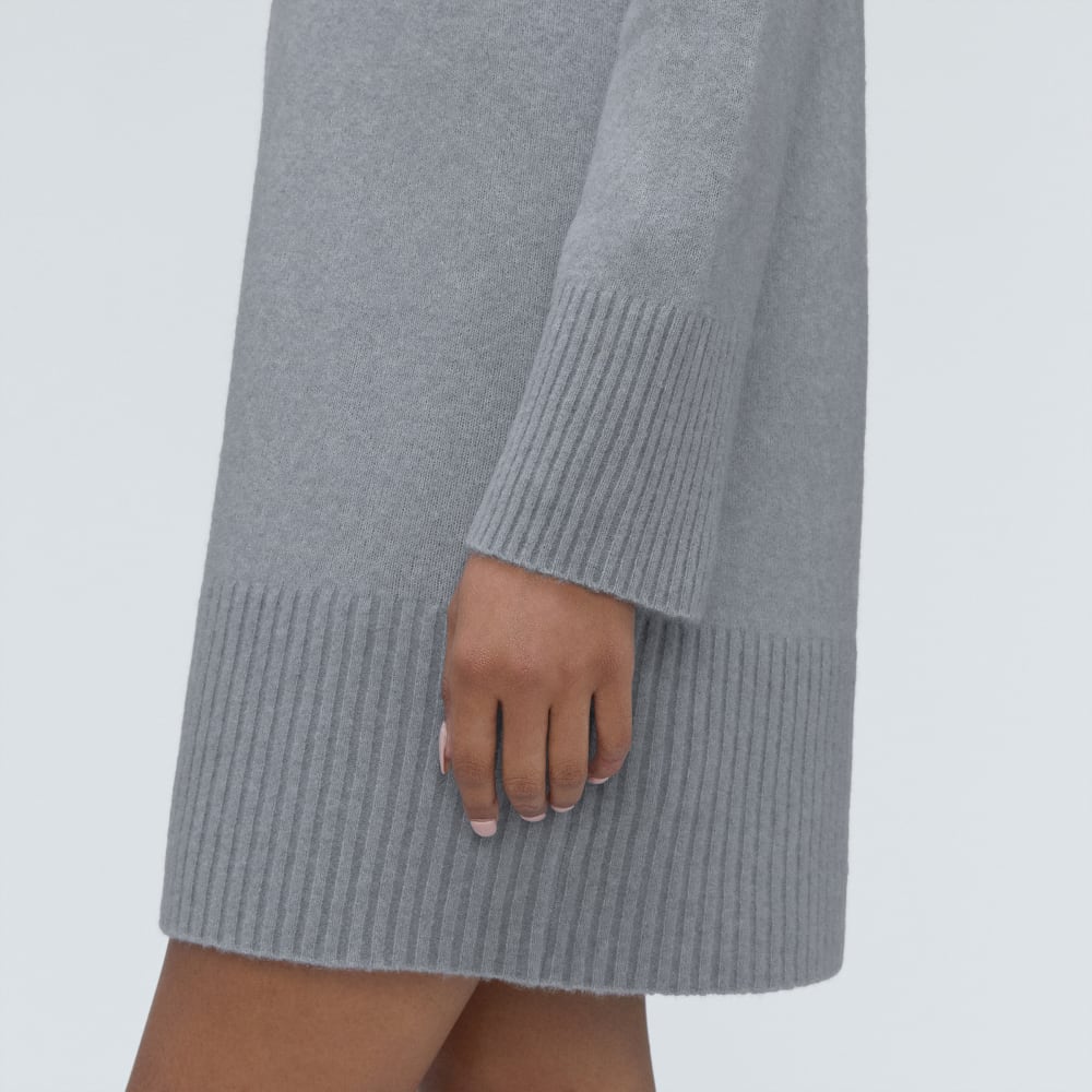 The Cozy Stretch Turtleneck Dress | Smoke