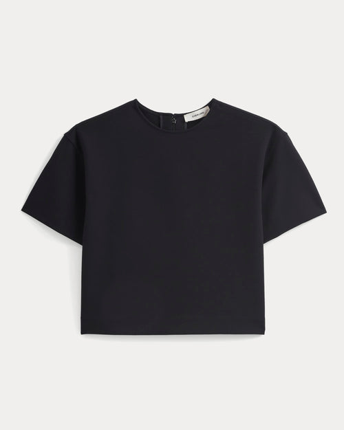 Ponte Oversized Tee | Black