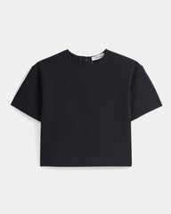 Ponte Oversized Tee | Black