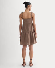 The Gauze Mini Tiered Dress | Mocha