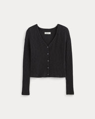 The Cozy Rib Cardigan | Black