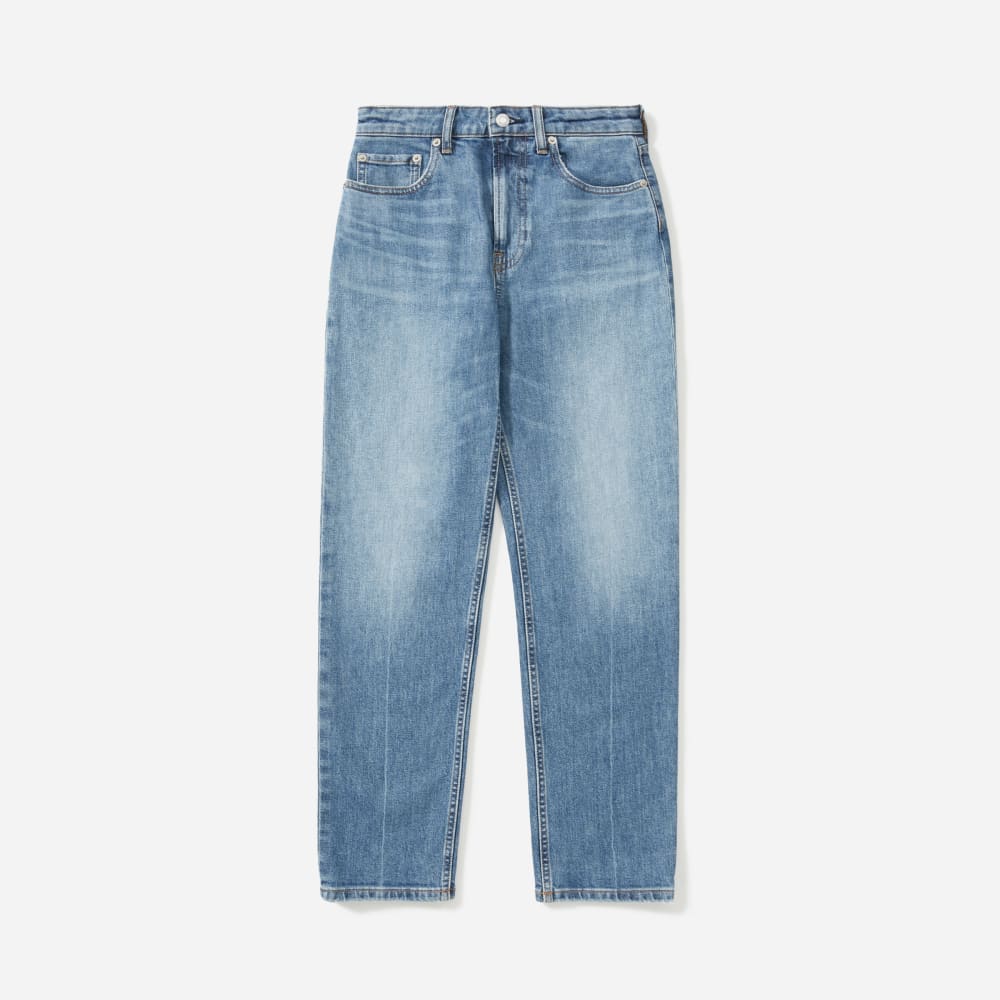 The Super-Straight Jean | Medium Blue Wash | Ankle