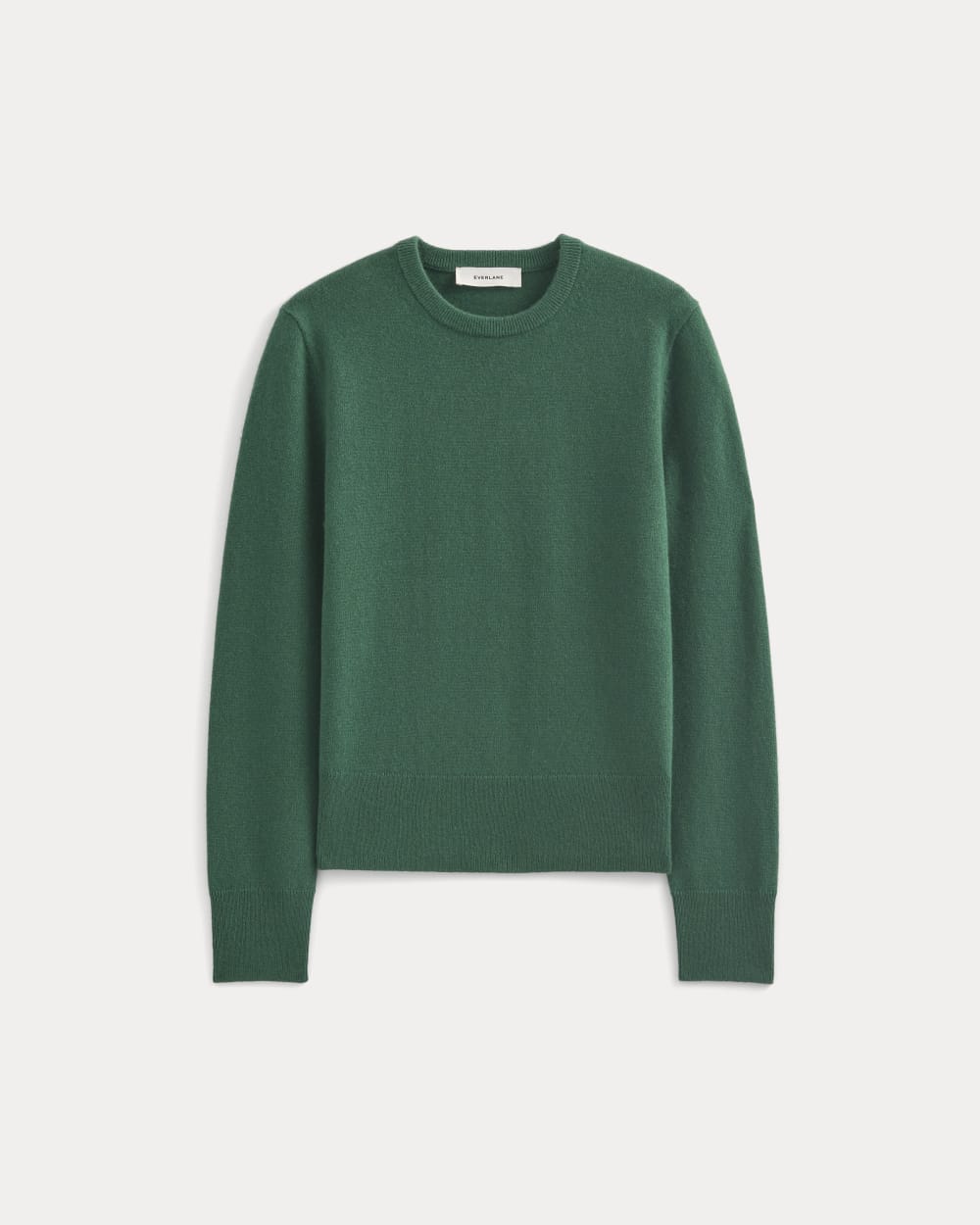 Cashmere Slim Crew Sweater | Hunter Green