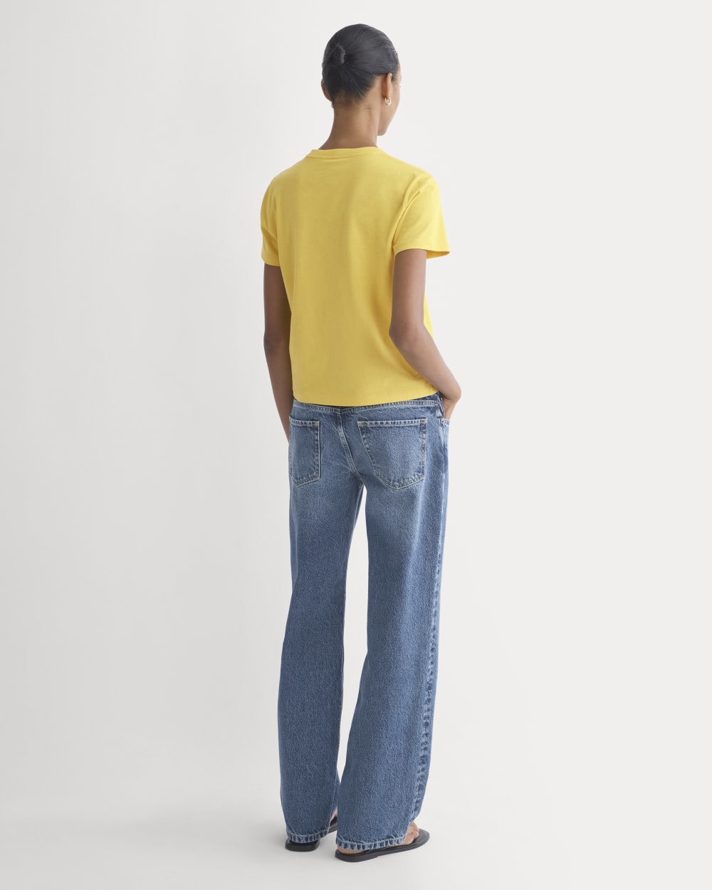 The Box-Cut Tee in Essential Cotton | Passion Fruit | Pocket