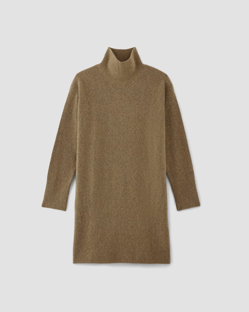 The Cozy Stretch Turtleneck Dress | Heathered Toasted Coconut